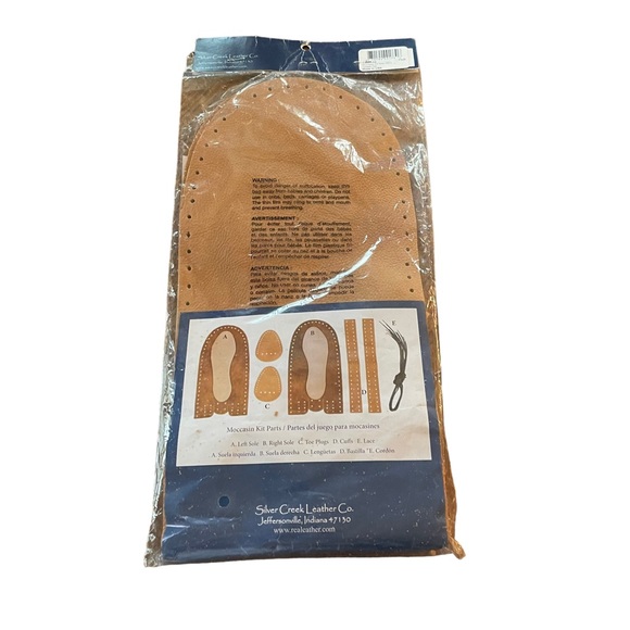 Realeather Crafts Leathercraft Kit-Scout Moccasin - Size 10/11 NIP - Picture 4 of 4